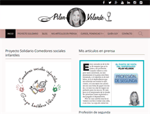 Tablet Screenshot of pilarvelarde.com
